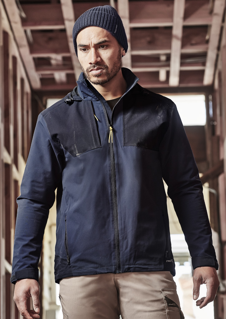 Unisex Streetworx Stretch Waterproof Jacket Navy/Dark Navy