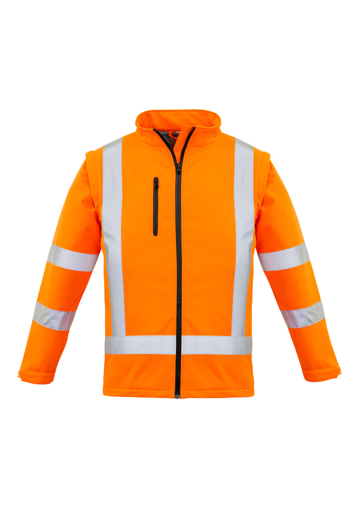 Womens Hi Vis NSW Rail X Back 2 In 1 Softshell Jacket Orange