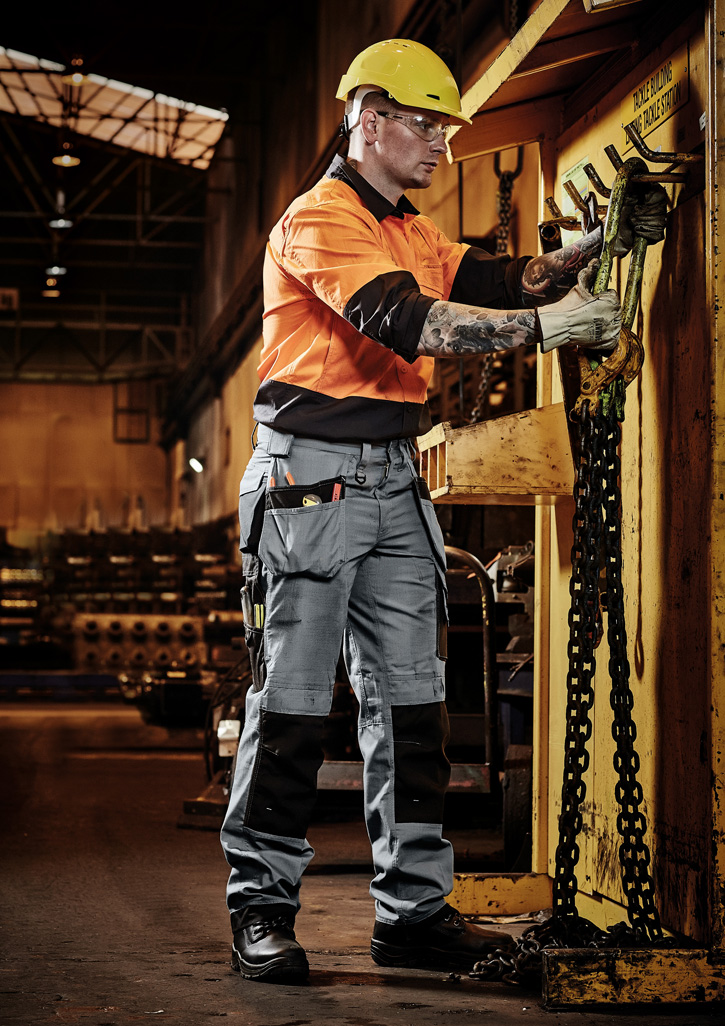 Mens Ultralite Multi-Pocket Pant Charcoal/Black