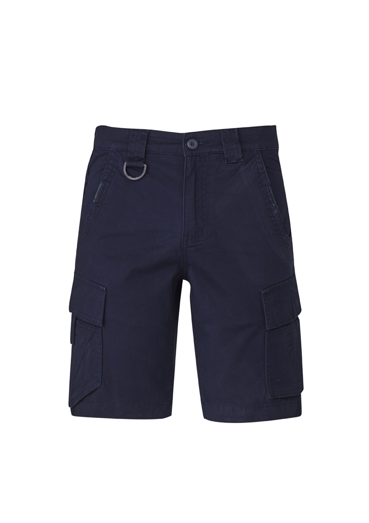 Mens Streetworx Curved Cargo Short Navy