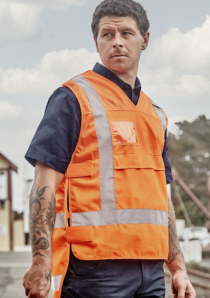 Unisex Hi Vis NSW Rail Vest Orange