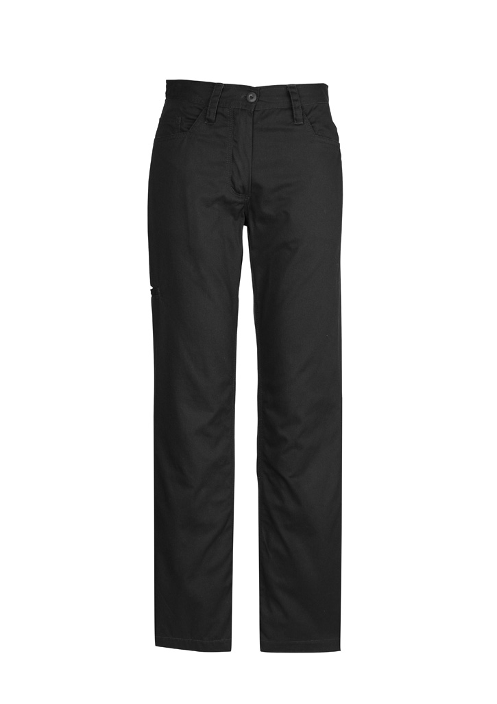 Womens Plain Utility Pant Black