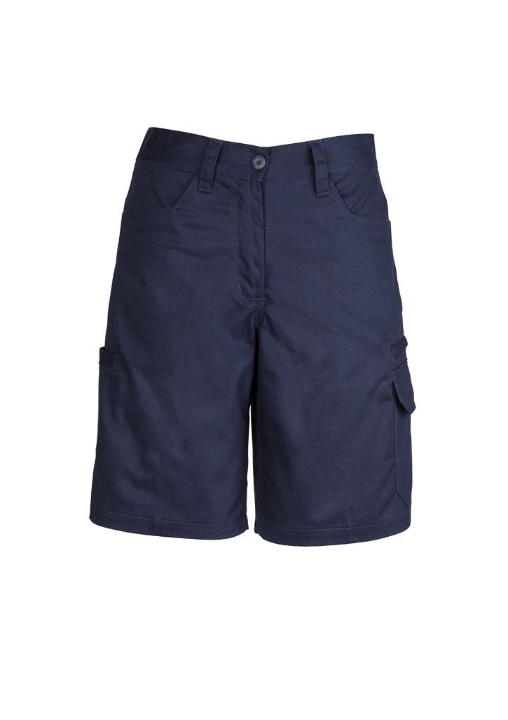 Womens Plain Utility Short Navy